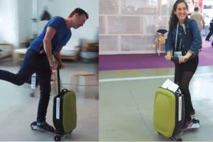 Coolpeds Bullet Resistant Suitcase & Electric Scooter