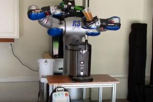 RoboKiosk Robotic Bartender Serving Beer
