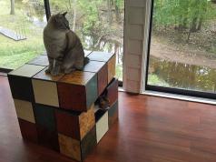 Rubik’s Cube Cat Bed