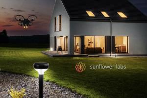Sunflower Home Security System with a Drone