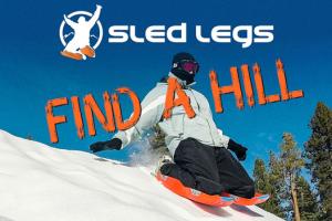 Sled Legs Are Wearable Sleds That Let You Go Fast