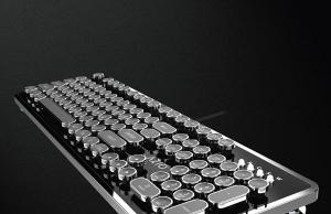 Azio MK Retro Typewriter Inspired Mechanical Keyboard