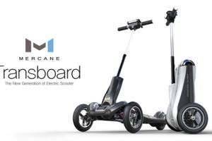 Transboard Foldable Electric Scooter: Go 20 Miles at 20mph