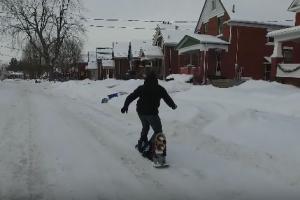 DIY Boosted Snowboard