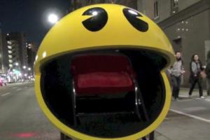 Pac-Man Rickshaw In Tokyo