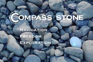 Compass Stone: Palm-sized LED Navigation Device