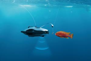 PowerRay Underwater Fishfinder Robot with FPV Goggle