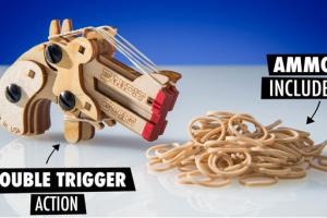Daisy Derringer Twin Shooter: Pocket-sized Rubber Band Pistol
