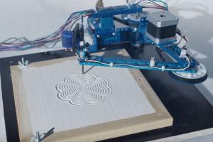 ZENrobot Draws Cool Spirals, Patterns In The Sand