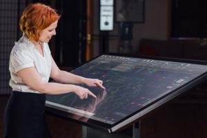 Ideum 49” Ultra HD Multitouch Drafting Table
