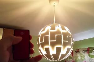 Remote Controlled IKEA Pendant Lamp with Arduino