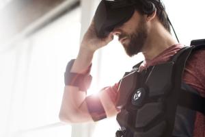 Hardlight VR Suit with 16 Haptic Feedback Zones