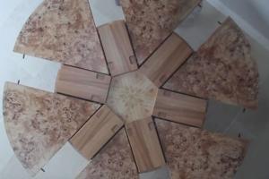 Expanding Circular Dining Table Expands from 1.5m to 1.9m