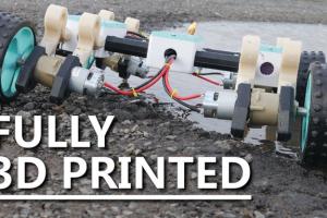 3D Printed Off Road Robot with PC-Max