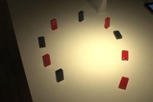 Super Domino: Wireless Connected Dominoes Fall Without Contact