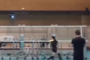 Volleyball Blocking Robots Train Attackers