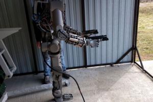 Humanoid Robot FEDOR Learns Shooting with Both Hands