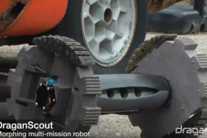 DraganScout Morphing Ground Robot Climbs Stairs, Handles Rough Terrain