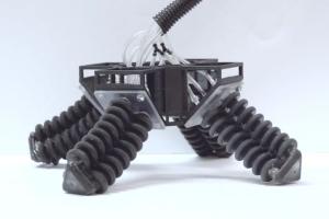 This 3D Printed Soft 4-Legged Robot Can Walk On Rough Terrain
