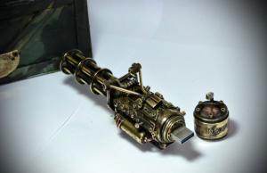 Motorized Steampunk Gatling Gun USB Stick