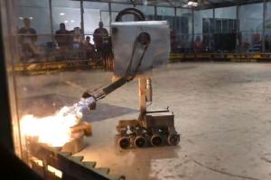 120lbs Pass the Butter Robot with Flamethrower
