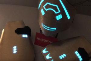 JOG Electro DJ Mask with Sound Reactive Light Up Gloves