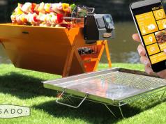 UBerQ App-Enabled Smart Grill with Rotisserie, Kebab Modules