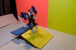 Vault Gymnast Robot Performing Backflips