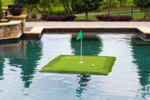 Floating Golf Turf: Play In the Pool