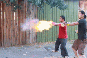 Punch Activated Arm Flamethrowers for Firebending
