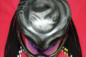 Predator Inspired Motorcycle Helmet