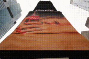 Coca-Cola’s Robotic 3D Sign with 1760 Moving LED Screens