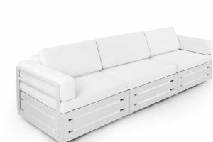 Slim Furniture Modular Sofa Set with Hidden Storage