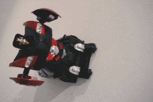 Wall-Climbing Transformable Robot Sports Car