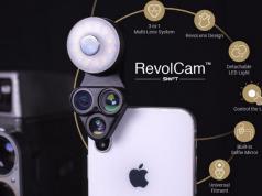 RevolCam: Multi-Lens Smartphone Attachment with Light & Selfie Mirror