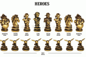 The Legend Of Zelda Chess Board & Pieces