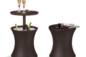Keter Cool Bar: Cooler + Cocktail Table