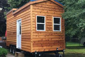 8 x 20′ Tiny Home with Cedar Siding, Metal Roof