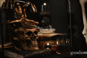 Animated Skeleton Telephone for Halloween