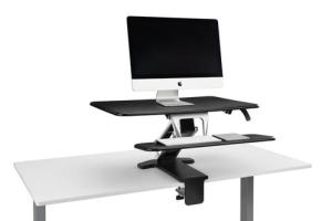 Front Clamp Standing Desk Converter by UPLIFT Desk