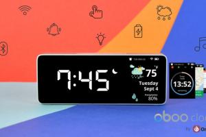 Oboo Clock with WiFi, Smart Cards & Gesture Control