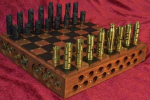 Steampunk Chess Set of 308-cartridges