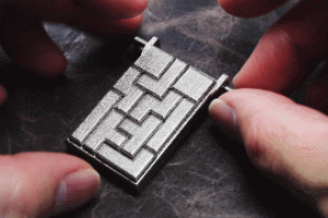 Tetrominoes Puzzle Pendant