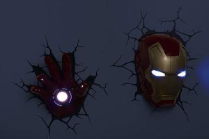 3D Light FX Marvel Iron Man Mask Wall Light