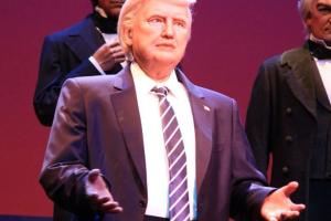 Talking Trump Robot At Disney World