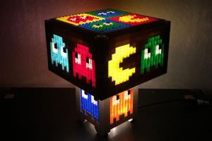 PAC-MAN LEGO LED Lamp Made with Over 4000 Pieces
