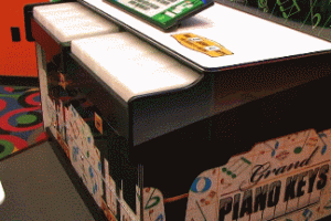 Grand Piano Keys Game Cabinet