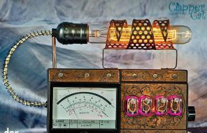 darNizza Rarity Steampunk Nixie Tube Alarm Clock