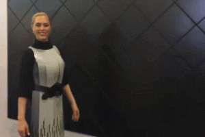 Color Changing Electronic Paper Dress