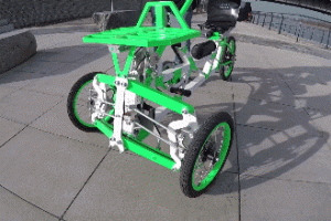 EV4 Semi-Recumbent Electric Tilting Trike